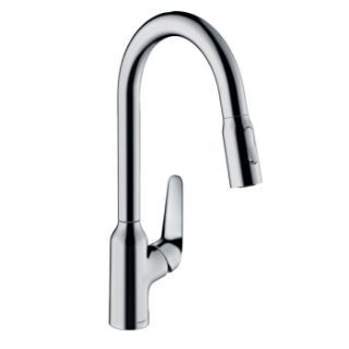 Зображення Змішувач для кухні Hansgrohe Focus M42-H220 2jet з висувним виливом, хром (71800000)