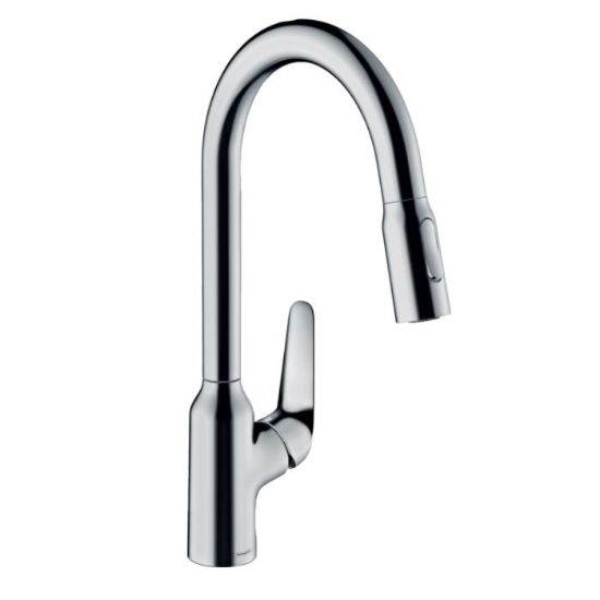 Picture of Змішувач для кухні Hansgrohe Focus M42-H220 2jet з висувним виливом, хром (71800000)