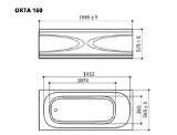 Изображение Ванна акрилова WGTRialto ORTA 160х60х58 см