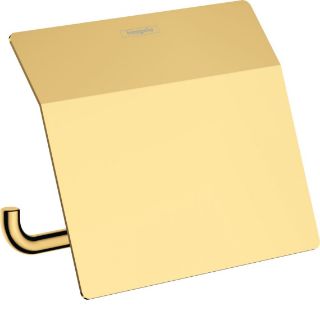 Зображення Тримач туалетного паперу Hansgrohe AddStoris закритий, Polished Gold Optic (41753990)
