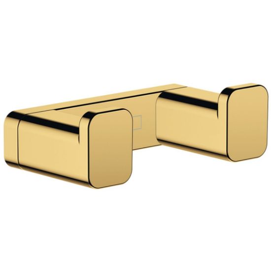 Picture of Гачок подвійний Hansgrohe AddStoris 3,6х1,6x6,6 см, Polished Gold Optic (41755990)