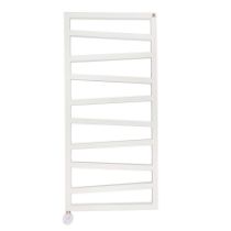Изображение Полотенцесушитель электрический Terma ZigZag 1070х500, подключение слева, без вилки, белый (WLZIG107050KS96E1OKXM)