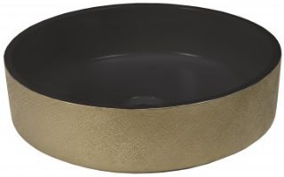 Зображення Умивальник Dune Lavabo Glam Black & Gold 38*38  