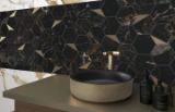 Picture of Умивальник Dune Lavabo Glam Black & Gold 38*38  