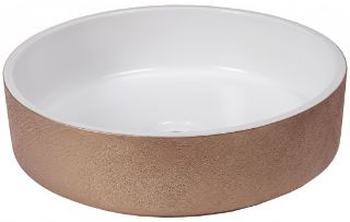 Изображение Умывальник Dune Lavabo Glam White & Copper 38*38 