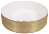 Picture of Умивальник Dune Lavabo Heller White & Gold 36*36*12 золотий 