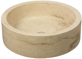 Зображення Умивальник Dune Bowl Travertine 40x40  кремовий