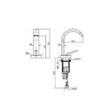 Изображение Змішувач для умивальника Zucchetti Kos Isyfresh ZP2258