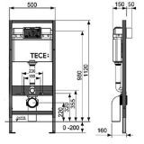 Picture of Інсталяція для унітазу TECE base 9400401 кріплення в комплекті