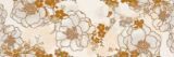 Изображение Плитка декор SupergresDec PFDE Fresia Dore 25*75 цветы фрезия белая золото