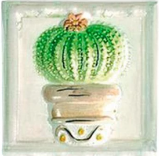 Изображение Плитка декор Herb.Dec Formella Piante Crasse 10*10 mix кактус біла