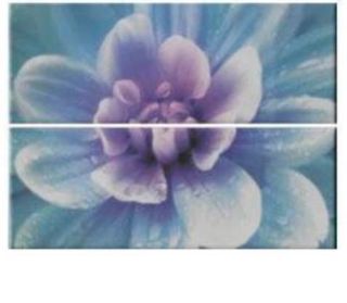 Изображение Плитка декор Dec Ninpha 2 12.5x33.3 Nuvole Imola квіти фіолетова
