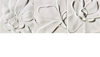 Зображення Плитка декор Imola Dec.Ninphea 20W mix 20x20 Antigua Imola мікс квіти біла