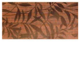 Изображение Плитка декор Dec Kiri S1 25x50 Sakura Imola листя коричнева золота