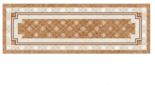 Изображение Плитка Colorker 212358 Boiserie Celosia Aurum 30,5*90,3 коричнева бежева декорована глянцева настінна