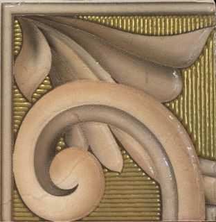 Зображення Плитка фриз кут Ibero L.Taco Atlas 14*14 бежева золота