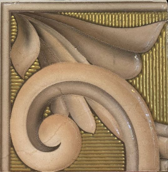 Picture of Плитка фриз кут Ibero L.Taco Atlas 14*14 бежева золота