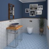 Picture of Умивальник Dune LAVABO MINTONS INDIGO 34x34 синій