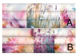 Зображення Плитка декор Ibero Dec.Bouquet-A 25*75 квіти рожева