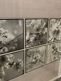 Изображение Плитка декор Ibero Dec.Almond-A 25*75 квіти мигдаль сіра