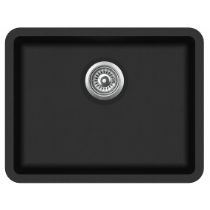 Изображение Кухонна мийка AqvaSanita Arca SQA 102 Black metallic 601 585*460