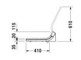 Picture of Сидіння з кришкою SensoWash® для унітазу Duravit Starck 2, 3, Darling New 610001002000300