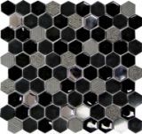 Изображение Мозаика Mosavit Hexagono Negro 30.2*30.5