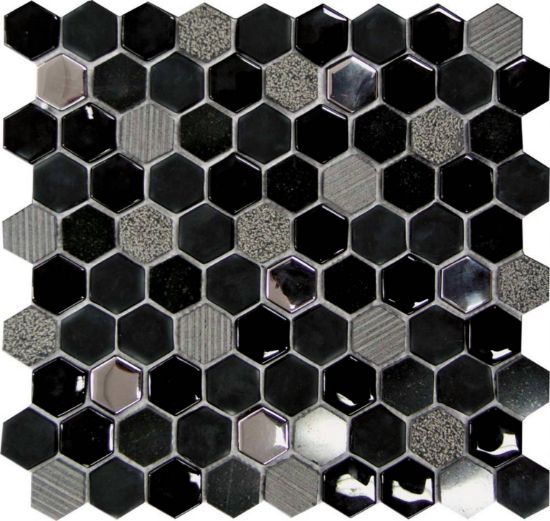 Picture of Мозаїка Mosavit Hexagono Negro 30.2*30.5