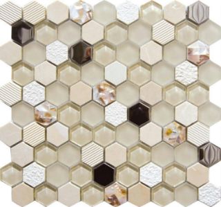 Зображення Мозаїка Mosavit  Hexa Mosa Beige Nacar 30*31.5