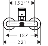 Picture of Змішувач для ванни Hansgrohe Logis Loop хром