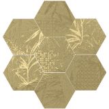 Picture of Плитка Декор 188604 Magnet Tropic Gold 15×17 cm золото PVD золота сатинована на стіни