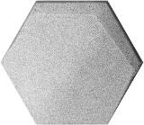 Изображение Плитка Декор 188601 Magnet Sugar Silver 15×17 cm. сіра PVD срібна сатинована на стіни