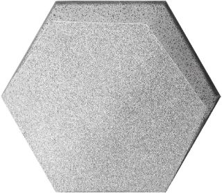 Зображення Плитка Декор 188601 Magnet Sugar Silver 15×17 cm. сіра PVD срібна сатинована на стіни