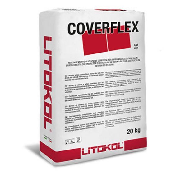 Изображение Суміш Litokol COVERFLEX "A" 20 кг двокомпонентна для гідроізоляції басейнів, террас, балконів