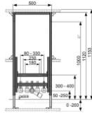 Изображение TECEprofil Модуль для підвісного біде, 1120мм 9330000