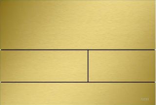 Изображение TECEsquare II Панель подвійного змиву для унітазу, PVD, золото, матовий