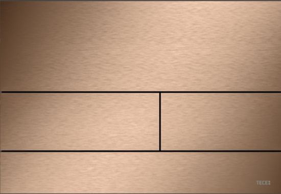 Изображение TECEsquare II Панель подвійного змиву для унітазу, PVD, червоне золото, матовий