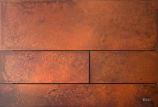 Изображение TECEsquare II Панель подвійного змиву для унітазу, іржава сталь (Rusted steel)