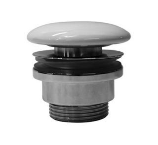 Зображення Донний клапан GSI PVC 11 білий,керамічний