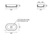 Picture of Умивальник  накладний GSI 945811 Kube X  60*37