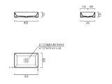 Изображение Умивальник накладний GSI 945311 Kube X 60*37