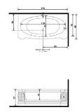 Изображение Ванна New Classic 170*85*57h Treesse біла