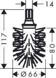 Изображение Hansgrohe.Змінна щітка для йоржа 40068000                                                       