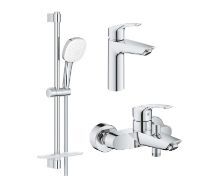 Зображення Комплект змішувачів для ванної Grohe Eurosmart  3в1 , хром 