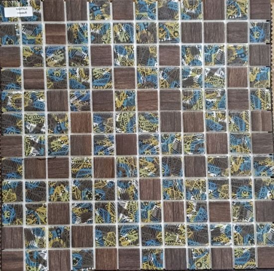 Изображение Мозаїка Mosavit.Kampala мозаїка 31.6*31.6 коричнева зелена