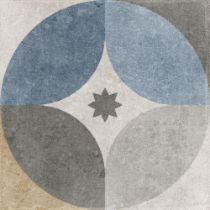 Зображення Плитка Dune Emanuele 20x20 біла сіра синя