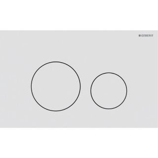 Зображення Geberit 115.628.JT.1 Клавіша змиву Sigma40 Round,біла матова