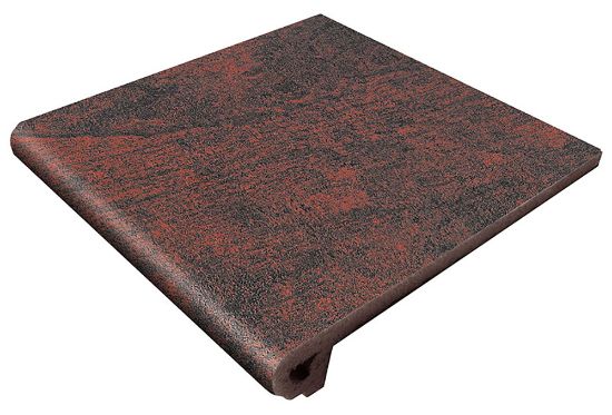 Изображение Плитка Gres Aragon Сходи Jasper Rojo 33*32.8 коричнева