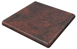Изображение Плитка Gres Aragon Сходи кутові Jasper Rojo 32.8*32.8 коричнева