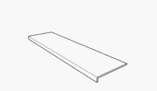 Изображение Плитка Gres Aragon Сходи Marble Pulpis Straight 31.5*120 сіра